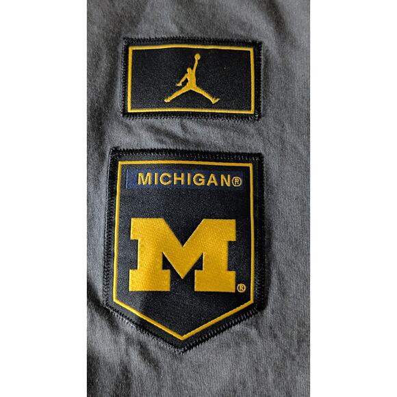 Nike Jordan Onfield Michigan Wolverines Military Hooded Sweatshirt Mens Small - Picture 7 of 14